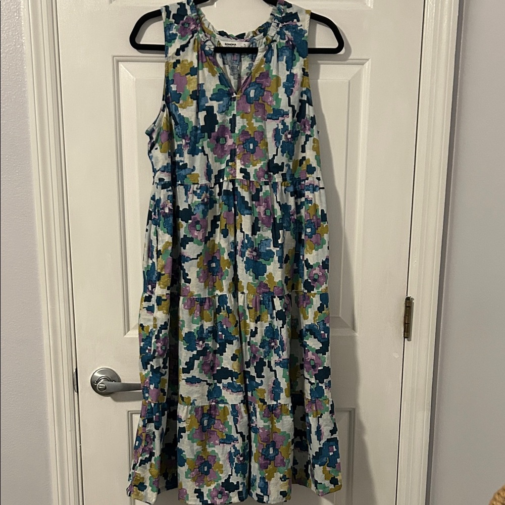 Sonoma Multicolor Maxi Dress Petite.